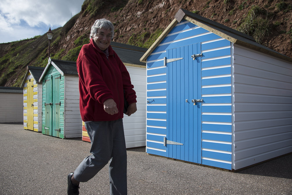 pic by Simon Butcher of embarrassed passer-by